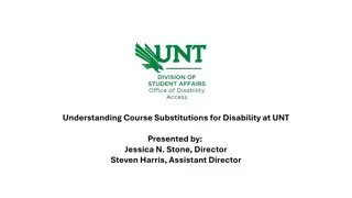 Course Substitutions for Disability at UNT