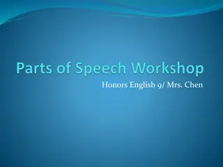 Parts of Speech: Prepositions, Nouns, and More