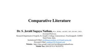 Comparative Literature: History, Scope, and Significance
