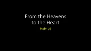 Discovering God's Glory Through Psalm 19
