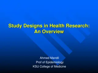 Overview of Study Designs in Health Research by Ahmed Mandil