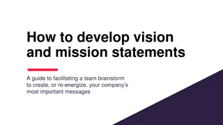 Guide to Crafting Vision and Mission Statements for Company Success