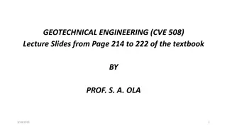 Geotechnical Engineering: Shear Strength and Soil Characteristics