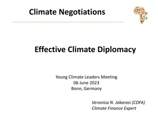 Effective Climate Diplomacy and Youth Leadership in Action