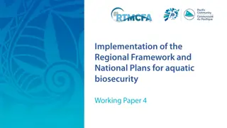 Aquatic Biosecurity: Regional Harmonisation and Management Protocols