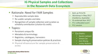 Physical Samples in Research Data Ecosystem