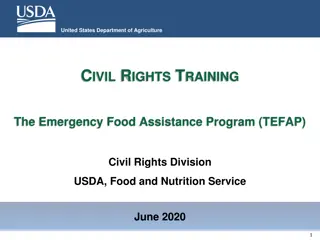 Agriculture Civil Rights Training Program Overview