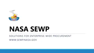 NASA SEWP Solutions for Enterprise-Wide Procurement Information