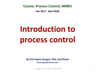 Process Control: Introduction and Applications