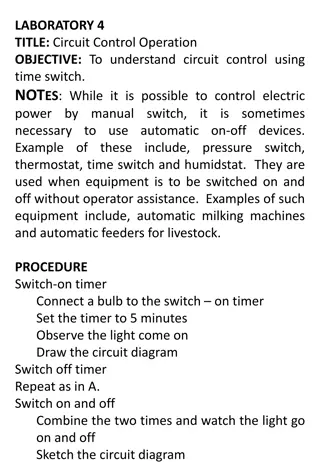 Circuit Control through Time Switch Operation