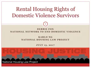 Rental Housing Rights of Domestic Violence Survivors