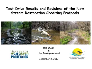 New Stream Restoration Crediting Protocols and Test Drive Results