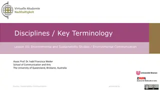 Key Terminology in Sustainability Communication