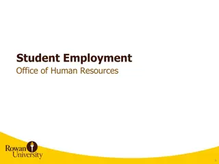 Student Employment Rules and Types at Student Employment Office