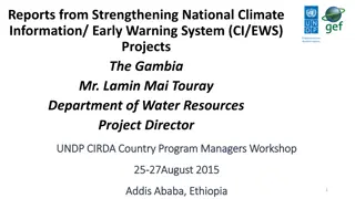 Strengthening National Climate Information and Early Warning System in The Gambia