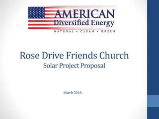 Renewable Energy Proposal for Rose Drive Friends Church