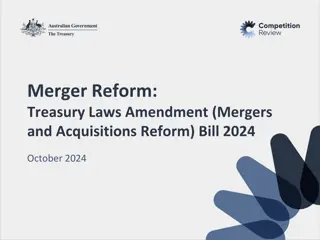 Merger Reform: Treasury Laws Amendment (Mergers and Acquisitions Reform) Bill 2024