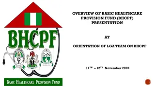 Overview of Basic Healthcare Provision Fund and Universal Health Coverage