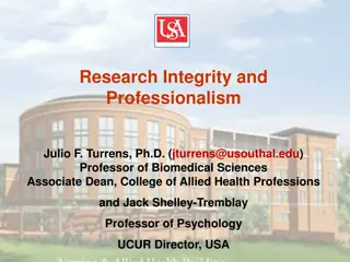 Professionalism and Ethics in Research: Importance and Training Areas