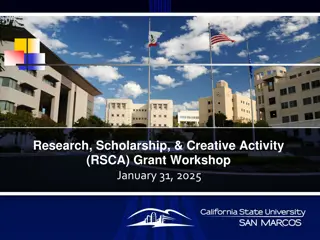 Maximizing RSCA Grants: Application Tips & Funding Mechanisms