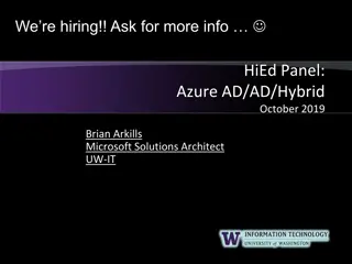 Optimizing Azure AD and Hybrid Identity for Higher Education Panel - Key Topics Uncovered