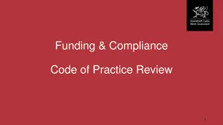Review of Funding Compliance Code: Improving Funding in Wales