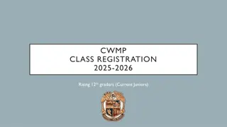 Graduation Requirements and Course Selection Guidelines for Rising 12th Graders