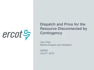Resource Dispatch and Pricing Analysis for Contingency