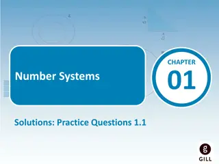 Practicing Number Systems Solutions: Evaluate Questions with Workings
