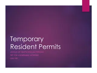 Temporary Resident Permits for Victims of Trafficking and Vulnerable Workers in Canada