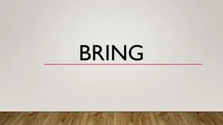Different Meanings and Examples of Bring in English Language