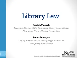 Connecting People with Information Through Libraries in New Jersey
