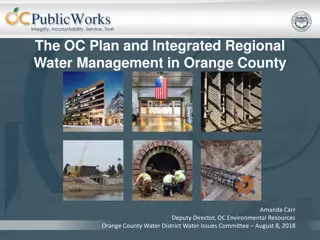Integrated Regional Water Management in Orange County