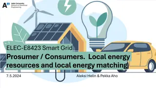 Local Energy Resources and Prosumer Benefits in Smart Grids