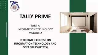 Tally Prime Information Technology Module Overview