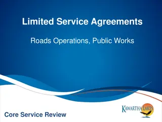 Review of Limited Service Agreements for Private Roads in Public Works Operations