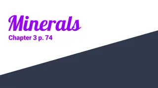 Minerals: Composition, Structure, and Formation