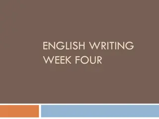 Effective Description in English Writing: Importance of Strong Verbs