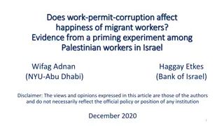Impact of Corruption on Happiness Among Palestinian Workers in Israel