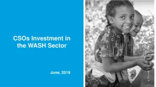 CSOs Investment in the WASH Sector - Analysis and Recommendations