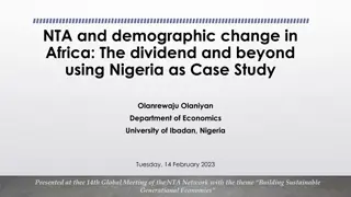 Demographic Change in Africa: The Dividend and Beyond - Insights from Nigeria