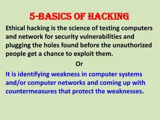 Ethical Hacking and Cybersecurity Measures