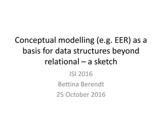 Exploring Conceptual Modelling and Data Structures Beyond Relational Databases