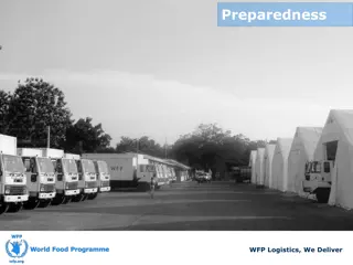 Emergency Logistics Preparedness: Planning, Objectives & Activities