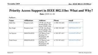 Priority Access Support in IEEE 802.11be for National Security and Emergency Preparedness