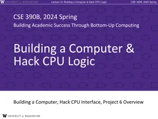 Building a Computer & Hack CPU Logic Lecture