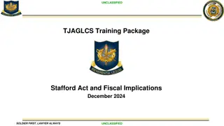Stafford Act and Fiscal Implications for Legal Professionals