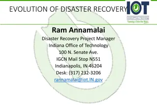 Evolution of Disaster Recovery and Infrastructure Upgrades in Indiana Office of Technology