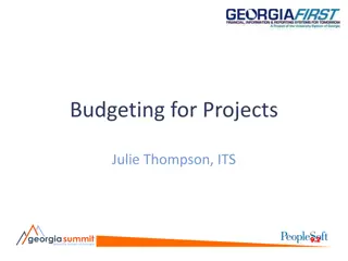 University System of Georgia Summit: Budgeting Insights and Best Practices