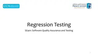 Regression Testing in Software Quality Assurance